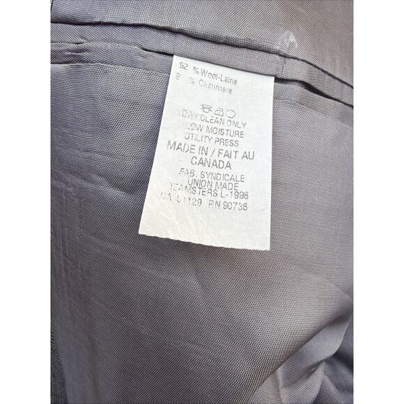 Lauren Ralph Lauren Blazer Mens 44L Glen Check Wool Blazer Wool Cashmere - Picture 6 of 10